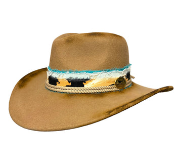 Bespoke Cowboy Hat in Camel