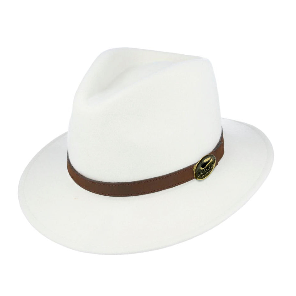 White Fedora Hat