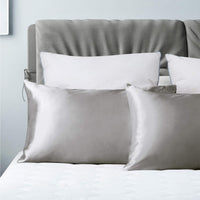 End Of Line Luxury Silver Mulberry Silk Pillowcase