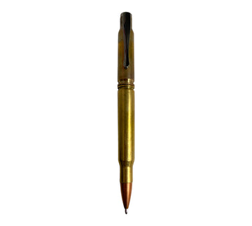 Natural Finish Brass Hand Made Gun Cartridge Pen