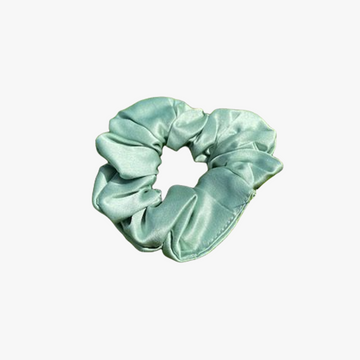 Luxury Jade Silk Hair Scrunchie