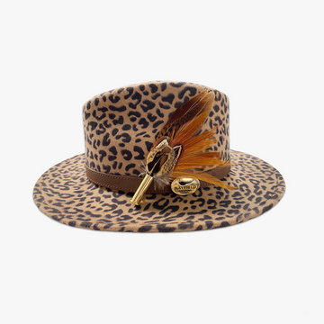 Animal Print Fedora