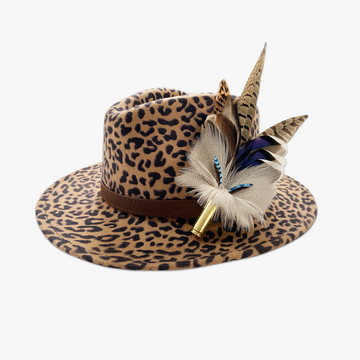 Animal Print Fedora