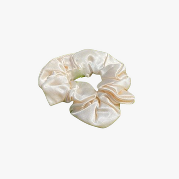 Luxury Champagne Silk Hair Scrunchie