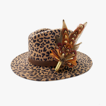 Animal Print Fedora