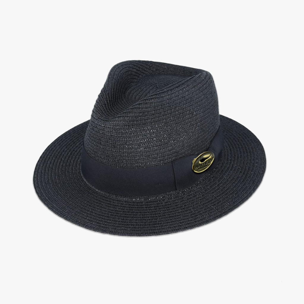 Black Henley Summer Fedora