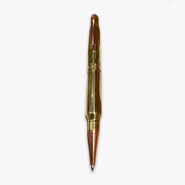 Polished Brass Hand Made Gun Cartridge Pen in Rose Gold