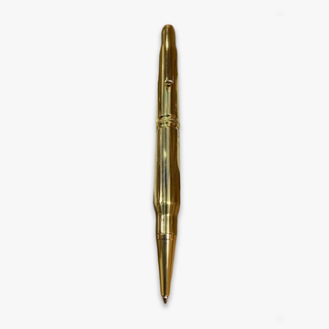 Polished Brass Hand Made Gun Cartridge Pen in Gold