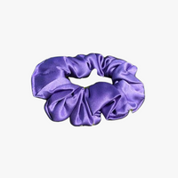 Luxury Violet Silk Hair Scrunchie