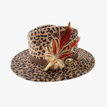 Animal Print Fedora