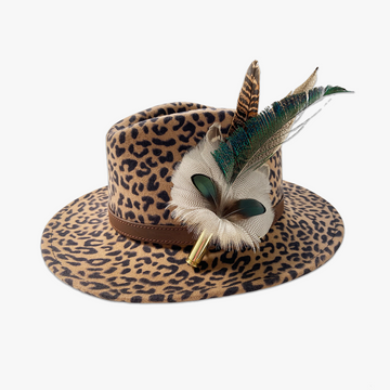 Animal Print Fedora