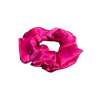Luxury Silk Hair Scrunchie in Fuchsia
