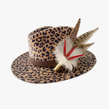 Animal Print Fedora