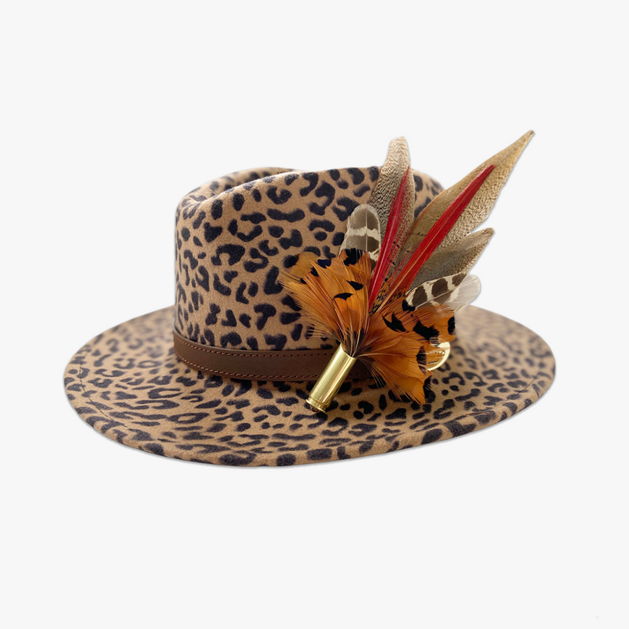 Animal Print Fedora