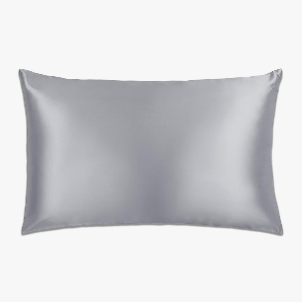 Luxury Silver Silk Pillowcase