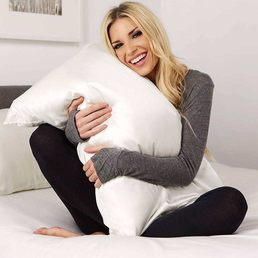 End Of Line Luxury White Mulberry Silk Pillowcase