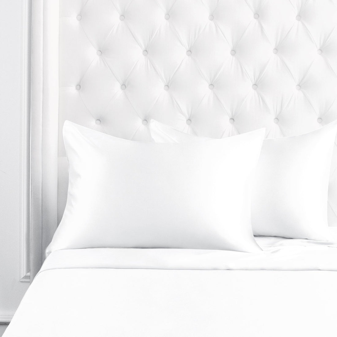 End Of Line Luxury White Mulberry Silk Pillowcase